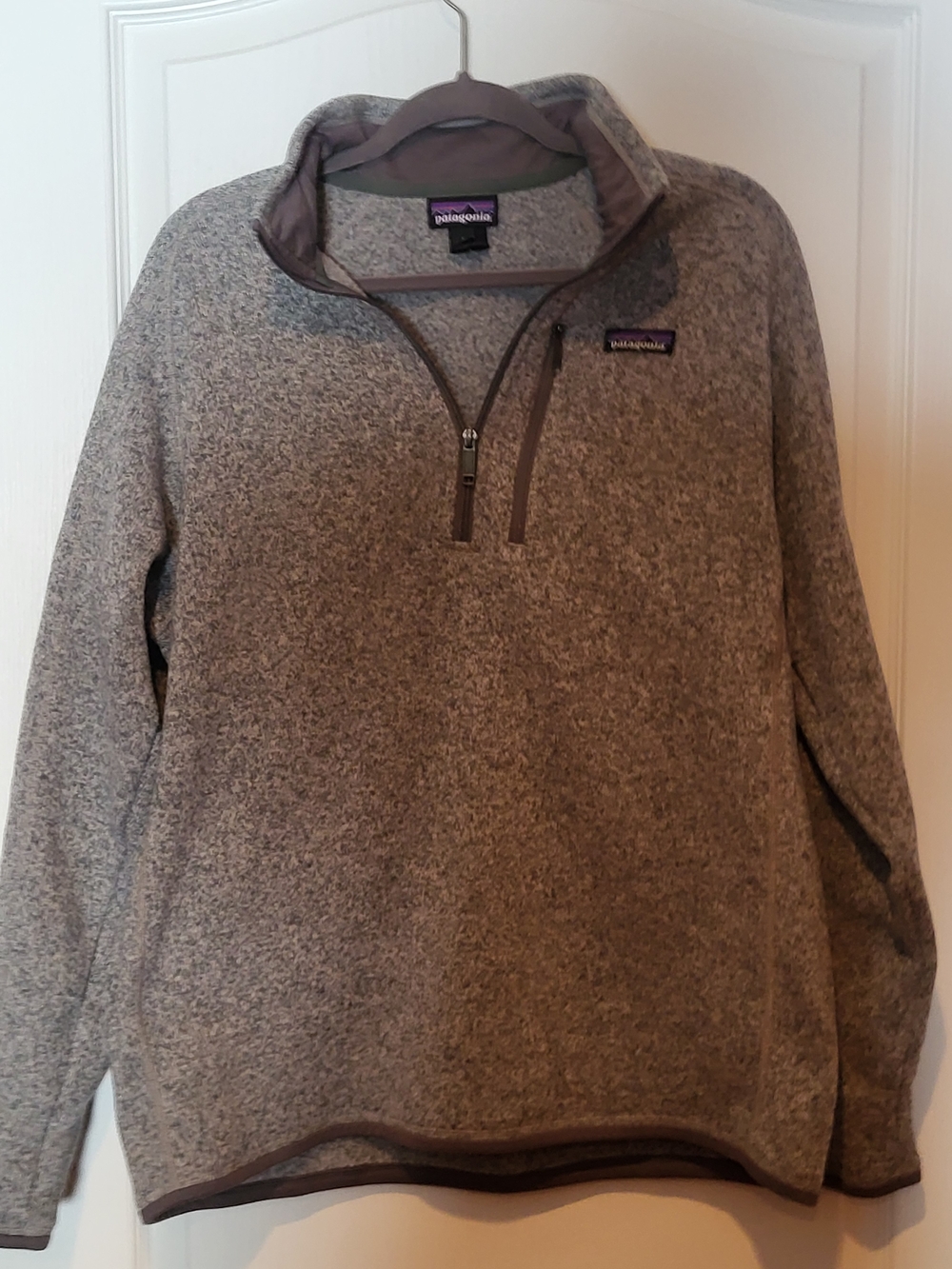 Patagonia Better Sweater Men's Heather Gray Quarter-Zip Fleece Pullover